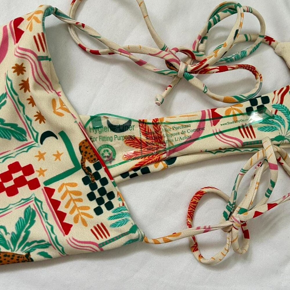 SKATIE bikini set in Mozambique ⭐️ cheetah cream abstract summer print Elsa - Picture 6 of 8